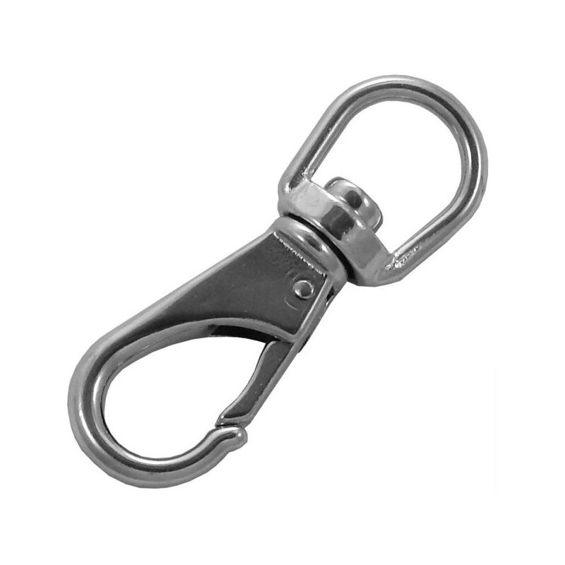 Keenso Mousqueton à Largage Rapide – Acier Inoxydable, 4 Tailles, Anneau Fixe Pour Bateau/camion/remorque