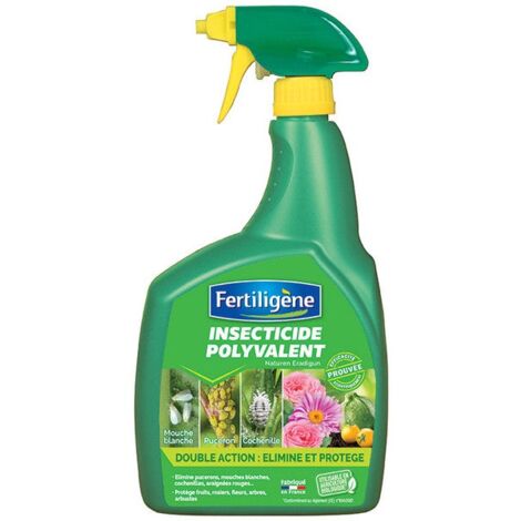 Insecticide à base d'huile de colza 800ml – Action longue durée contre pucerons, mouches blanches et cochenilles – Prêt à l'emploi – Fertiligene
