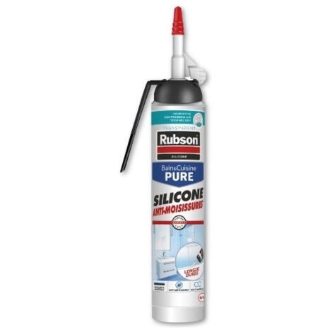Mastic D'Étanchéité Cuisine Et Bain Rubson Silicone Transparent 200Ml (1/2)