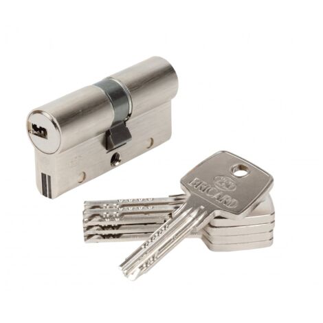 Bricard – Cylindre de serrure débrayable 30 + 30 mm – 10 goupilles – 5 clés – Sécurité niveau 4 pour porte d'entrée (1/2)