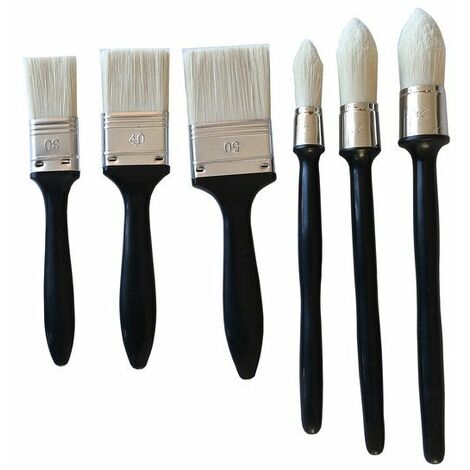 CENTRALE BRICO Lot De 6 Pinceaux Pour Peindre Toute Surface (1/3)