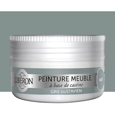Peinture Meuble Et Boiserie Caséine Liberon Gris Gustavien Mat Profond Mat 75 Ml (1/4)