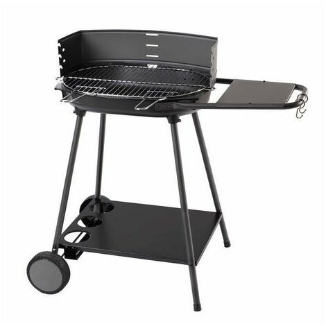 Barbecue charbon de bois horizontal 1 grille en fonte – Structure aluminium – 6 à 10 convives – Dimensions 91x54.5x83.5cm – Somagic