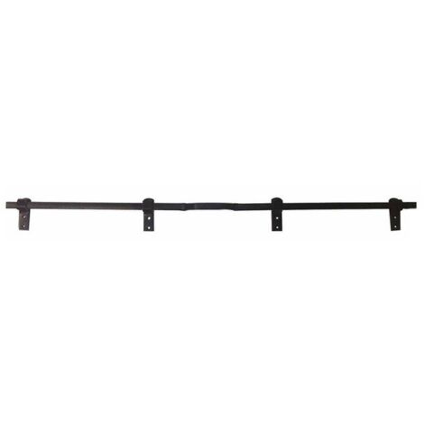 Afbat – Barre de sécurité en acier zingué pour volets – Longueur 98 cm – Système anti-panique – Gabarit de pose inclus