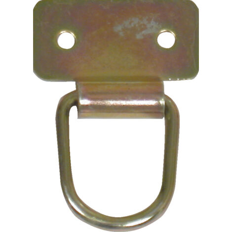 Lot De 2 Anneaux De Tirage Acier Zingué, H.60 X L.40 X P.12 Mm (1/2)