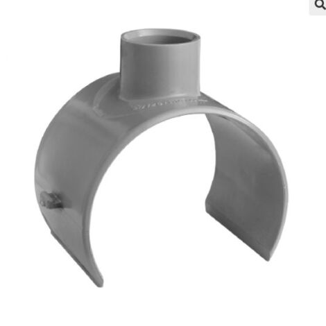 Girpi – Selle de branchement piquage 90° femelle Ø 125-110 – PVC résistant au feu – Parfaite étanchéité – Installation facile par collage (1/5)