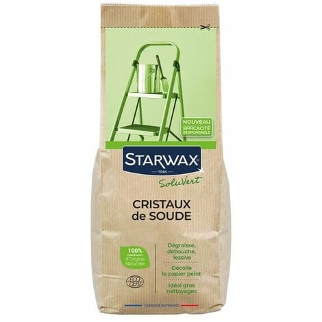 Cristaux de soude soluvert starwax 1kg