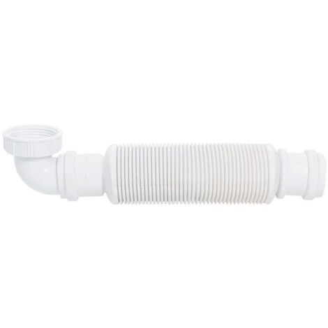 Wirquin – Siphon de lavabo souple à membrane 32mm – Tube en plastique – Pose à emboîter – Pour espaces confinés (1/2)