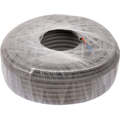 Janoplast – Gaine électrique préfilée ICTA 3G1,5 mm² – Diamètre 16 mm – Couronne de 50 m – Protection câbles dans réseaux secs