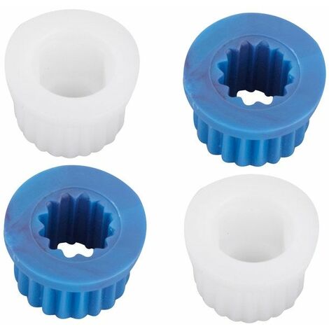 Lot de 2 croisillons en ABS chromé – Raccord de robinetterie avec jeux d'inserts – Fixation robuste pour installations durables