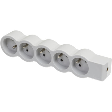 LEGRAND Multiprise À Câbler Compact, 5 Prises Blanc