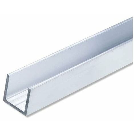 U Carré Aluminium Brut, L.1 M X L.1.55 Cm X H.1.55 Cm