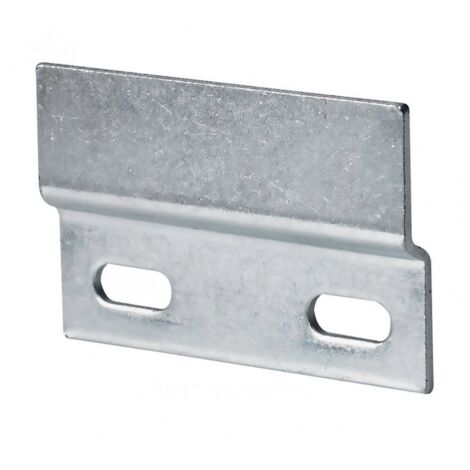Hettich – Lot de 2 profils pour suspension de meubles hauts – Acier zingué – Longueur 45 mm – Fixations pour tiroir