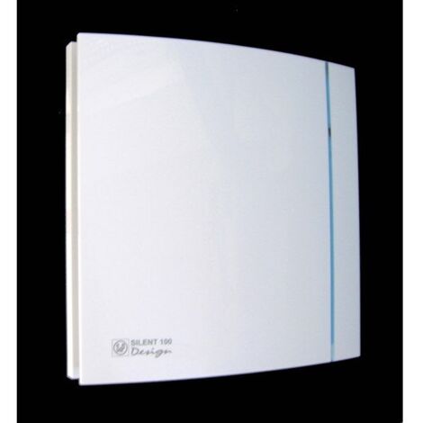 Unelvent – Aérateur extracteur intermittent 100 mm – Détection d'humidité – Débit 85 m³/h – Silencieux 26.5 dB(A) – Pour mur – ABS blanc