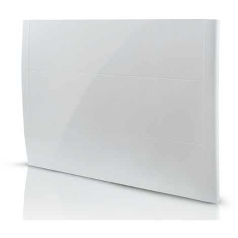 HJM – Radiateur à inertie fonte 2000 W horizontal – Surface de chauffe 20 m² – Thermostat électronique – Programmation hebdomadaire