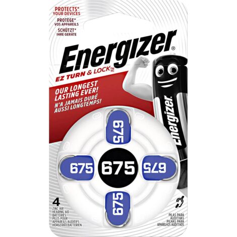 Pile bouton ZA 675 zinc-air Energizer 635 mAh 1.4 V 4 pc(s) X39904 (1/5)