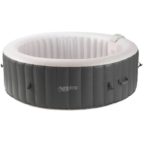 Ubbink – Spa gonflable rond 4 places – Système de massage 120 jets – Gonflage rapide 5 min – Panneau de contrôle digital – Couverture de protection
