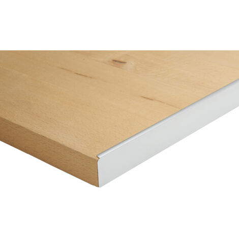 Centrale Brico – Profil de finition aluminium 67 x 3.8 cm – Finition mate – Pour protection des bords de plans de travail – Fixation à coller