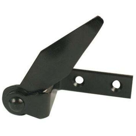 Afbat – Arrêt sur platine acier prépeint – Dimensions H.95 x L.80 x P.60 mm – Conçu pour volets battants – Finition esthétique durable