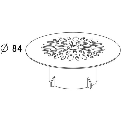 GIRPI Grille cloche pour bonde de douche