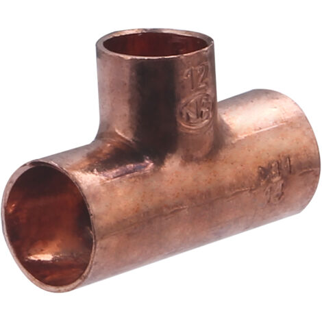Raccord Té Réduit À Souder Cuivre D.12 Pour Tube En Cuivre (1/4)