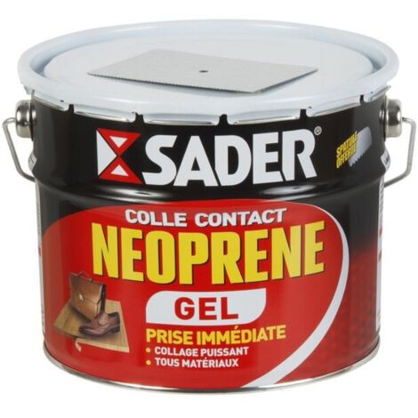 Sader – Colle néoprène gel 2,5 L – Pour tous types de supports – Temps de prise instantané – Application intérieure et extérieure