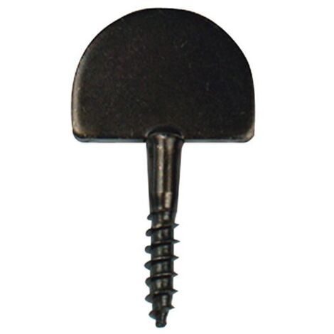 Afbat – Butée droite à visser 2 trous noir pour volets – Pour bois dur – Vissage rapide en série – Lot de 10 unités
