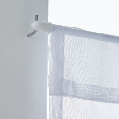 CENTRALE BRICO 2 barres Rondes Diam. 7 mm blanc brillant 30/50 cm acier