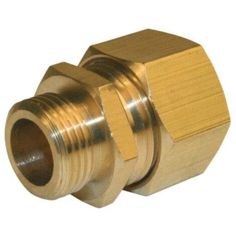 QUICK PLOMBERIE Manchon biconique laiton M 15 x 21 pour tube en cuivre (1/6)