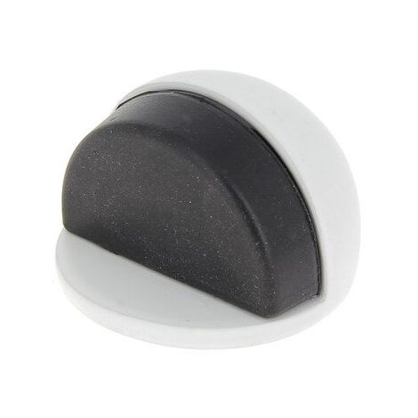 AUTRES Butée de porte à fixer au sol CHRISLIGNE alu mat blanc, L.4 x H.3 x l.4 cm (1/3)