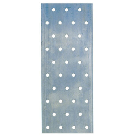 Platine multitrous galvanisé, 200x60x2 mm (1/7)