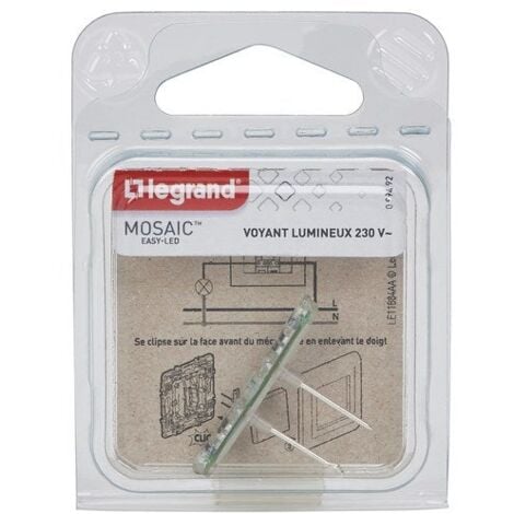 LEGRAND Led Voyant Témoin 230V Repère Beige, Mosaic,