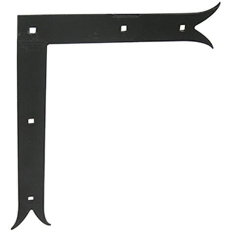 Afbat – Équerre de fixation acier prépeint 250mm x 300mm x 4mm – Pour volets battants – Queue de carpe – Résistante aux intempéries