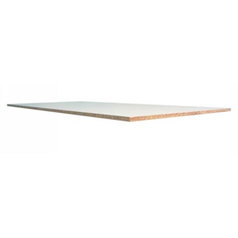 Panneau décoratif mural mélaminé blanc 80x60 cm – Épaisseur 8 mm – Pour intérieur sec – Densité 650 kg/m³