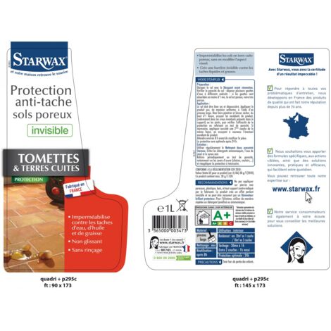 Protecteur anti-taches tomette STARWAX 1 l