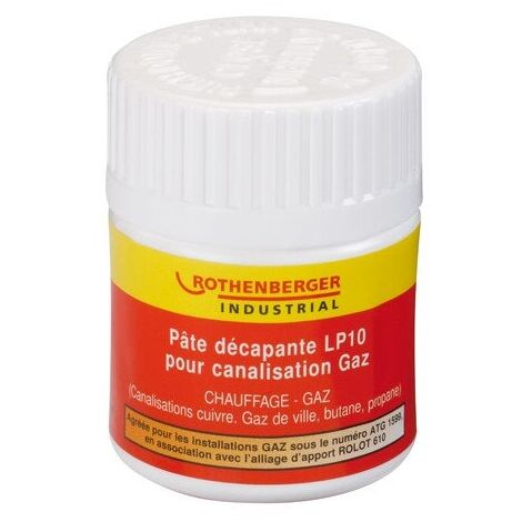Pâte décapante pour canalisation gaz LP10, ROTHENBERGER, 65 g (1/2)