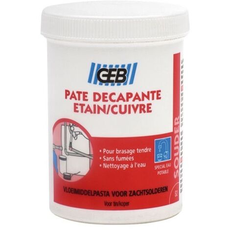 GEB – Décapant pâte brasage 150ml – Pour cuivre et alliages – Application facile – Compatible avec bobine étain/cuivre S4 (1/4)