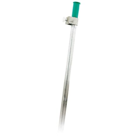 Zenitech – Piquet de terre 1m acier galvanisé – Résistant à la corrosion – Conformité CE – Protection électrique pour installations
