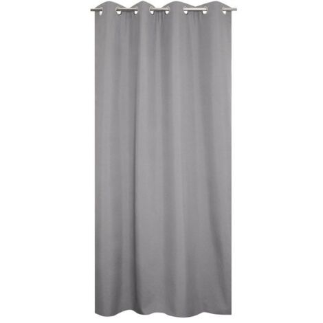 Rideau thermique, stop froid plus, l.135 x H.240 cm, gris clair (1/3)