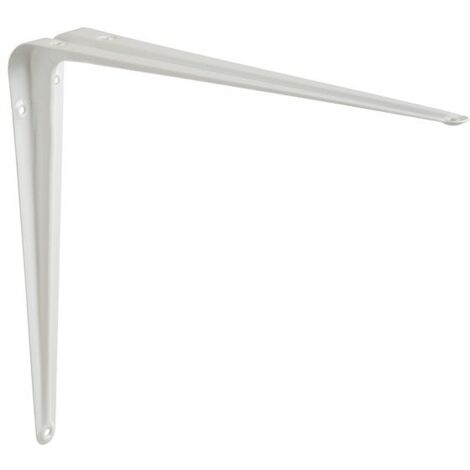 Equerre Normo en acier peint, P.25 x H.30 cm blanc (1/2)