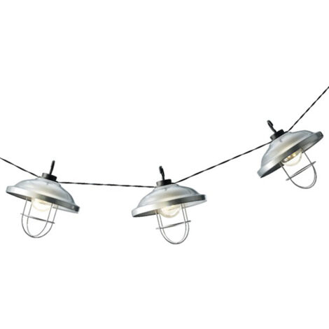 Guirlande solaire blanc froid 1 lumen Grange LUMINEO (1/4)