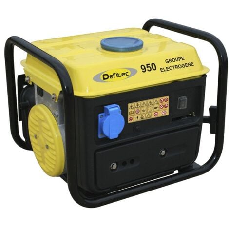 Groupe électrogène essence de chantier DEFITEC Def 950, 650 watts