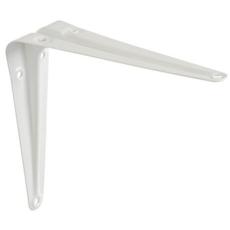Equerre Normo en acier peint, P.12.5 x H.15 cm blanc (1/2)