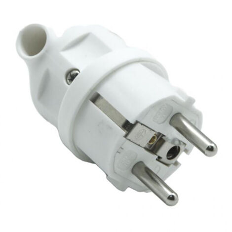 SANS MARQUE Fiche électrique mâle 2 pôles + terre, 16 A (1/2)