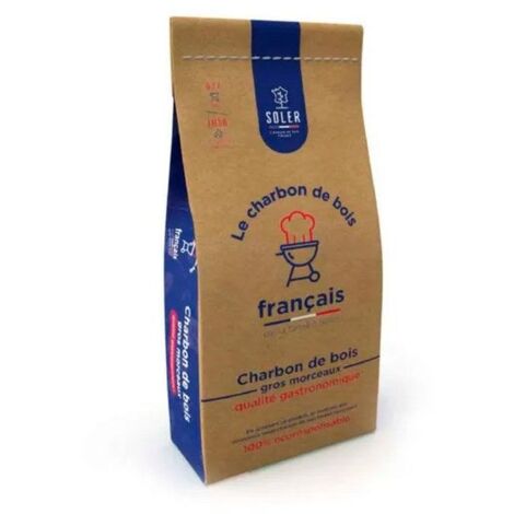 Charbon de bois pour barbecue, NATERIAL, 40 litres