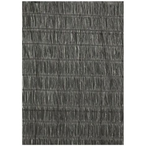 Brise-vue en polyéthylène gris anthracite – H.1.5 x L.3 m – Aspect naturel imitant le rafia – Protection visuelle et esthétique (1/3)