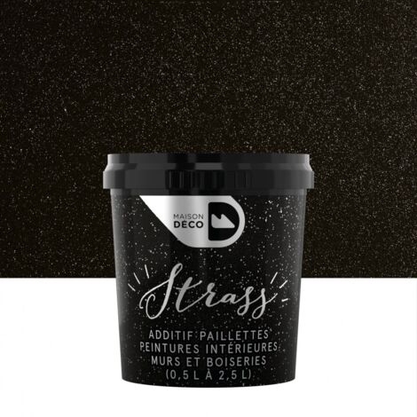 Peinture pailletée argent brillant – Laque décorative pour murs et boiseries – Finition brillante – 0.025 L – Maison Deco
