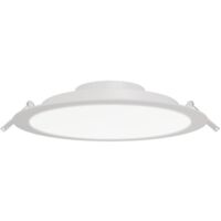 Kit 1 spot encastrable led Flat, diam. 22.5 cm, 4000K rond, blanc