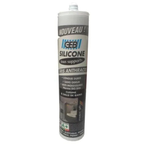 Gebsicone W2 cartouche 280 ml, gris anthracite
