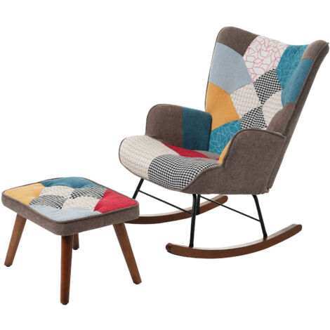 Chaises à bascule, chaises de loisirs, chaises à bascule avant et arrière avec épissures, chaises de salon, chaises de loisirs avec repose-pieds (1/5)